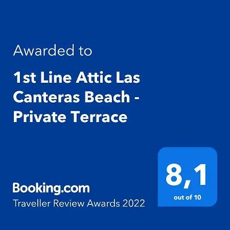 Apartment 1st Line Canteras Private Terrace Attic
